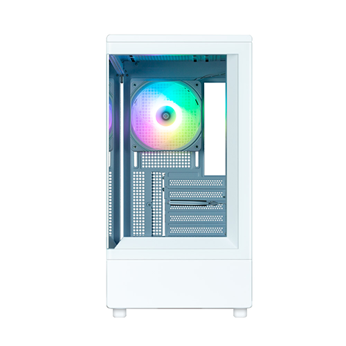 ქეისი - Zalman P10 White - 1x120 Fan ARGB