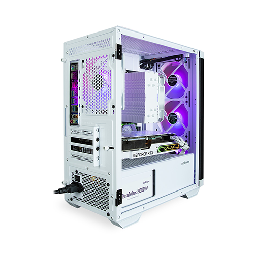 ქეისი - Zalman M4 White - 4x120 Fan ARGB