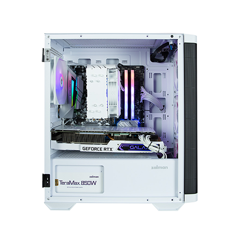 ქეისი - Zalman M4 White - 4x120 Fan ARGB