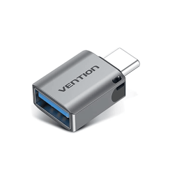 გადამყვანი - Vention Type-C Male To USB 3.0 Female OTG Adapter Grey Aluminum Alloy Type