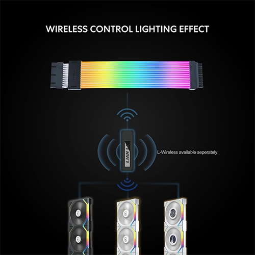 კვების ბლოკის ARGB Led Strip - Lian Li Strime Wireless 24P + Controller