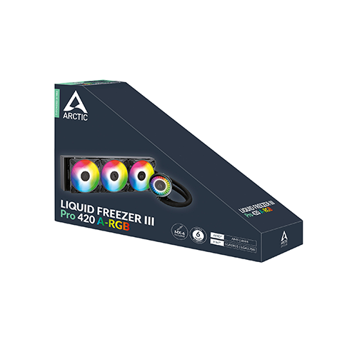 პროცესორის წყლის გაგრილება - Arctic Liquid Freezer III Pro 420 mm ARGB Black