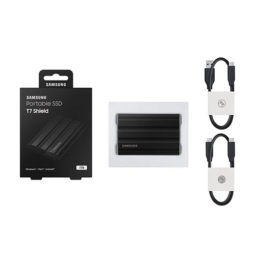 გარე SSD ვინჩესტერი - Samsung 1 TB GB T7 Shield Black