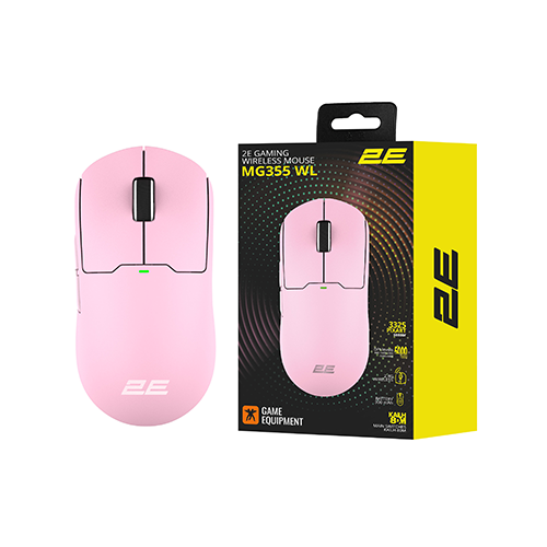 უკაბელო მაუსი - 2E Gaming MG355 RGB Pink WL