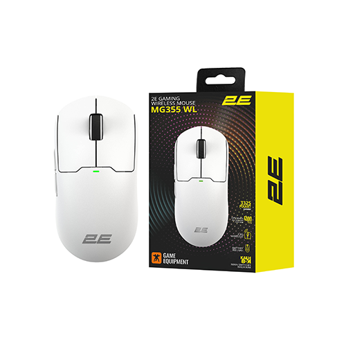 უკაბელო მაუსი - 2E Gaming MG355 RGB White WL