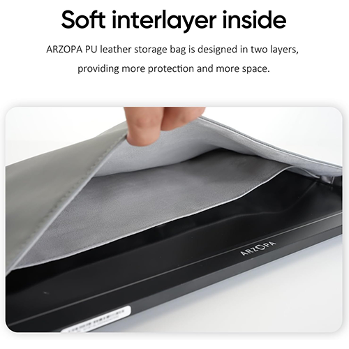 Arzopa Portable Monitor Sleeve Bag 16.1 Grey