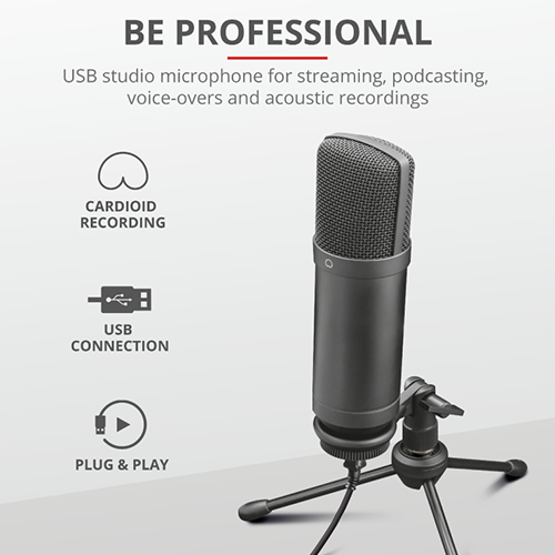 მიკროფონი - Trust GXT 252+ Emita Plus Streaming Microphone