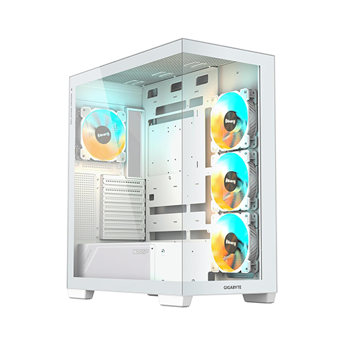 ქეისი - Gigabyte C500 Panoramic Stealth Ice - 4x120 Fan ARGB