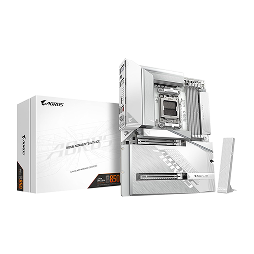 დედაბარათი - Gigabyte Aorus B850 Stealth Ice Wi-Fi DDR5