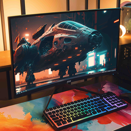 რკალური მონიტორი - 2E G2725BV - 27 Inch / 2K / VA / 180 Hz / 1 Ms