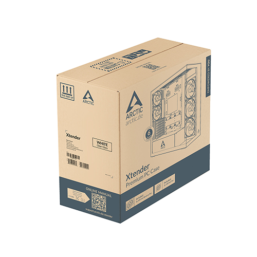 ქეისი - Arctic Xtender White - 3x140 Fan Reverse ARGB + 2x120 Fan ARGB