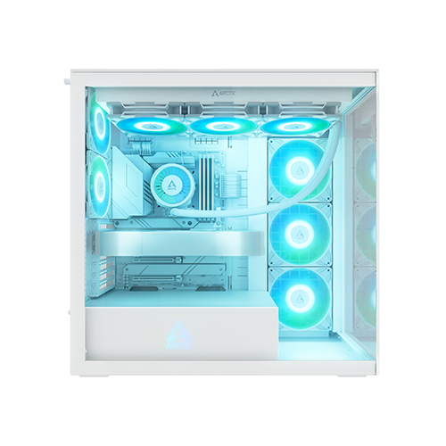 ქეისი - Arctic Xtender White - 3x140 Fan Reverse ARGB + 2x120 Fan ARGB
