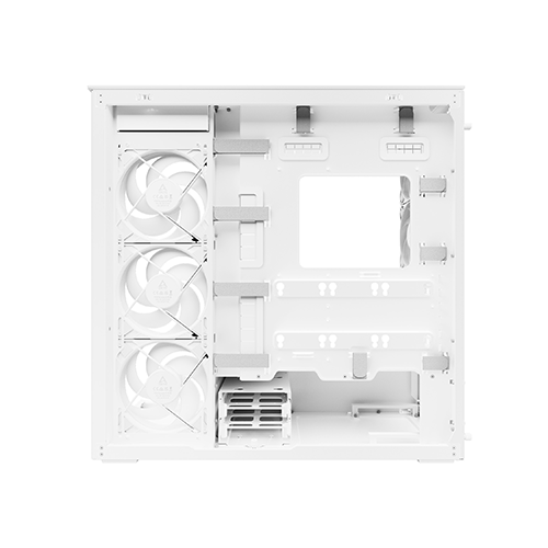 ქეისი - Arctic Xtender White - 3x140 Fan Reverse ARGB + 2x120 Fan ARGB