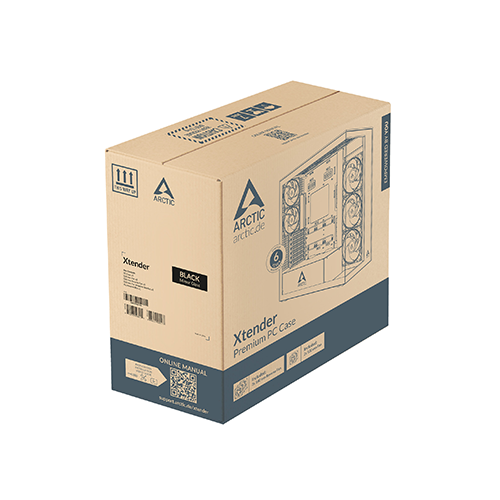 ქეისი - Arctic Xtender Mirror Black - 3x140 Fan Reverse ARGB + 2x120 Fan ARGB