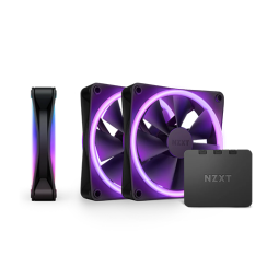 ქეისის გაგრილება - NZXT F120 Duo 3x120 Fan ARGB Black