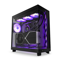 ქეისი - NZXT H6 Flow Black - 3x140 Fan ARGB