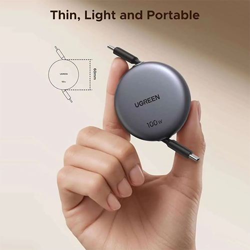 მობილურის კაბელი - Ugreen L531 1m Grey-Black