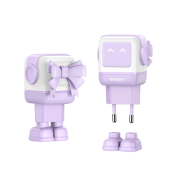 მობილურის დამტენი - Ugreen CD361 Nexode Uno RobotGaN 65 Watt Purple
