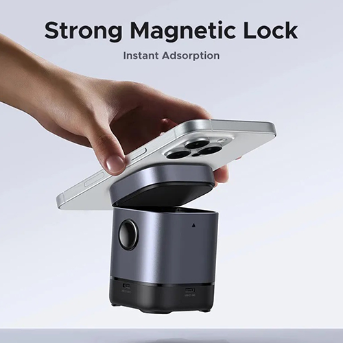 მულტი უკაბელო დამტენი - Ugreen W709 Uno 15W Fast Wireless Charging Pad Black-Grey