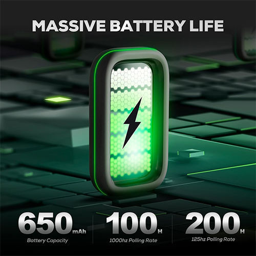 უკაბელო ტენვადი Bluetooth მაუსი - Royal Kludge RK M3 White Rechargeable WL BT