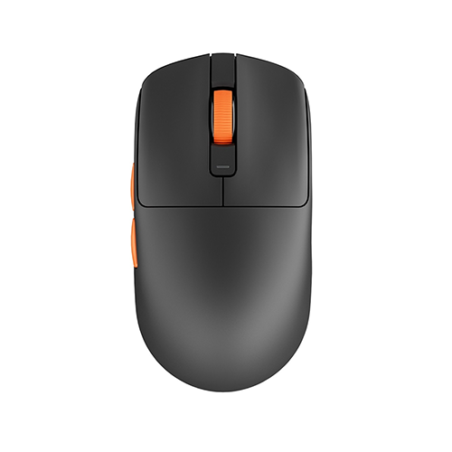 უკაბელო ტენვადი Bluetooth მაუსი - Royal Kludge RK M30 Black-Orange Rechargeable WL BT