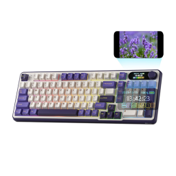 უკაბელო ტენვადი მექანიკური კლავიატურა - Royal Kludge RK S98 Brown Switch Blackberry Rechargeable WL BT