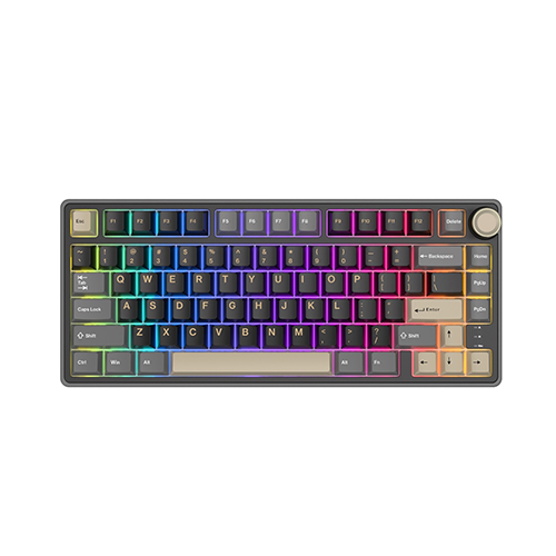 მექანიკური კლავიატურა - Royal Kludge RK R75 K Silver Switch Phantom