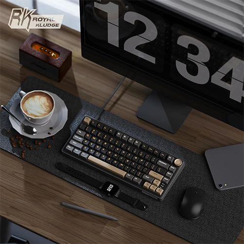 მექანიკური კლავიატურა - Royal Kludge RK R75 Brown Switch Phantom