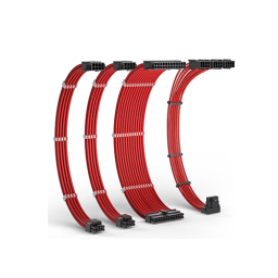 კვების ბლოკის და ვიდეობარათის კაბელები - Redragon GCP07 16AWG Red