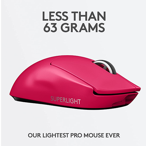 უკაბელო ტენვადი მაუსი - Logitech G Pro X Superlight Magenta Rechargeable WL