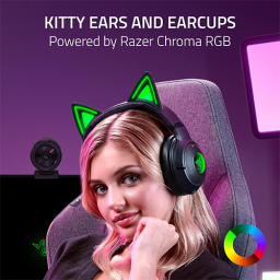 უკაბელო Bluetooth ყურსასმენი - Razer Kraken Kitty V2 Black BT