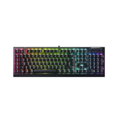 მექანიკური კლავიატურა - Razer BlackWidow V4 X RGB Yellow Switch RU Black