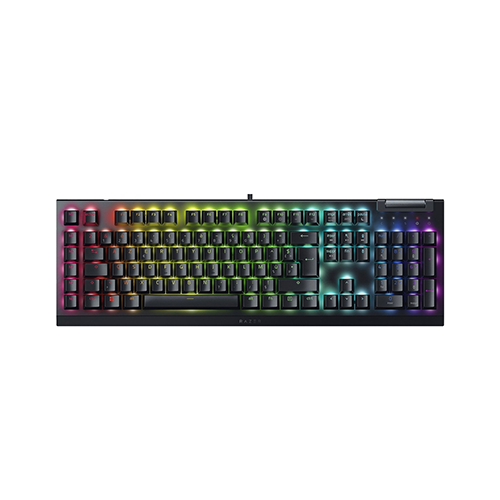 მექანიკური კლავიატურა - Razer BlackWidow V4 X RGB Yellow Switch RU Black