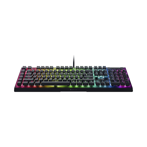 მექანიკური კლავიატურა - Razer BlackWidow V4 X RGB Yellow Switch RU Black