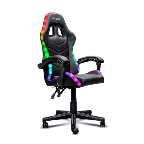 კომპიუტერის სკამი - Trust GXT 704 Roniq RGB Led Gaming Chair