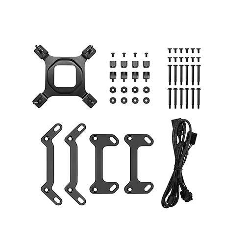 პროცესორის წყლის გაგრილება - Deep Cool Mystique 360 mm ARGB Black