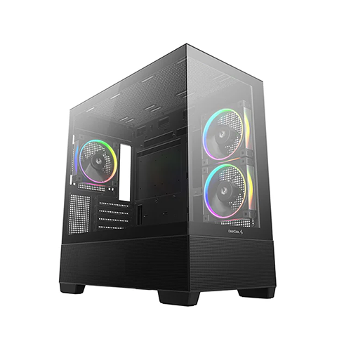 ქეისი - Deep Cool CG380 3F Black - 3x120 Fan ARGB