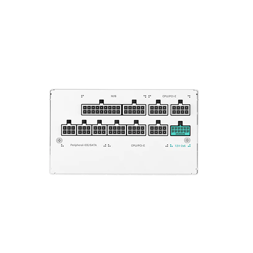 კვების ბლოკი - Deep Cool PQ1200G 1200 Watt 80 Plus Gold Full Modular White