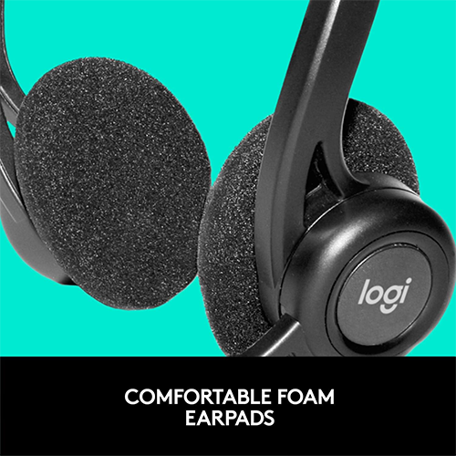 ყურსასმენი - Logitech 960 Corded Black