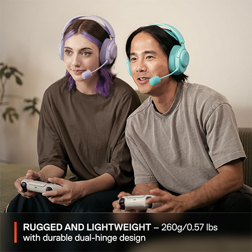 უკაბელო Bluetooth ყურსასმენი - SteelSeries Arctis Nova 3P lavender WL BT