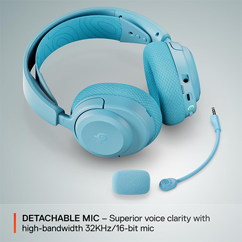 უკაბელო Bluetooth ყურსასმენი - SteelSeries Arctis Nova 3P Aqua WL BT