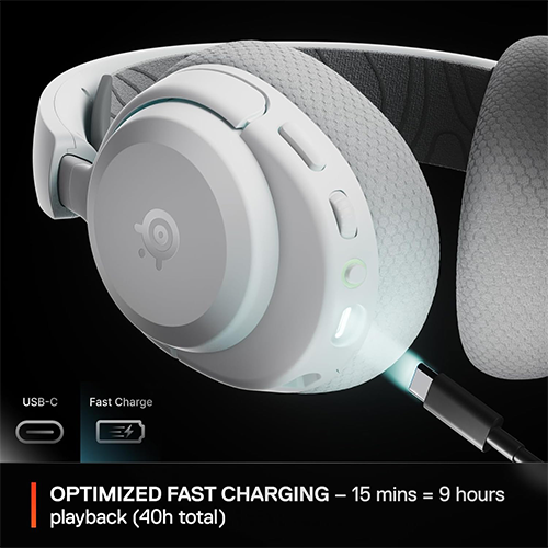 უკაბელო Bluetooth ყურსასმენი - SteelSeries Arctis Nova 3P White WL BT