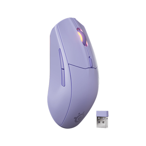 უკაბელო ტენვადი Bluetooth მაუსი - SteelSeries Rival 3 Gen 2 RGB Lavender Rechargeable WL BT