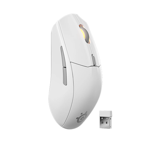 უკაბელო ტენვადი Bluetooth მაუსი - SteelSeries Rival 3 Gen 2 RGB White Rechargeable WL BT
