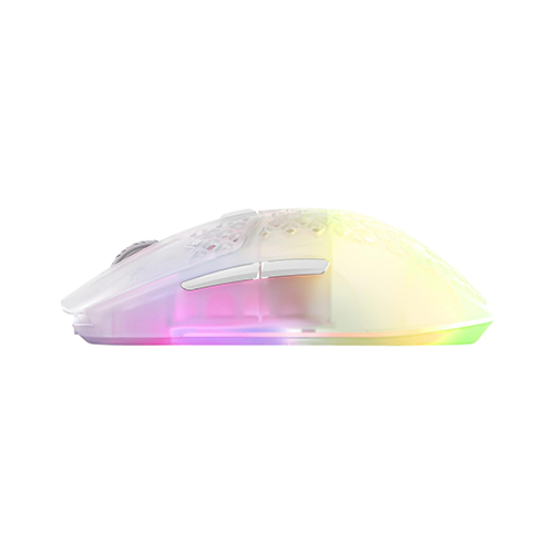 უკაბელო ტენვადი Bluetooth მაუსი - SteelSeries Aerox 3 RGB Ghost Rechargeable WL BT