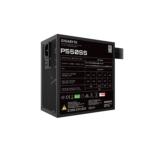 კვების ბლოკი - Gigabyte GP-P550SS 550 Watt 80 Plus Silver