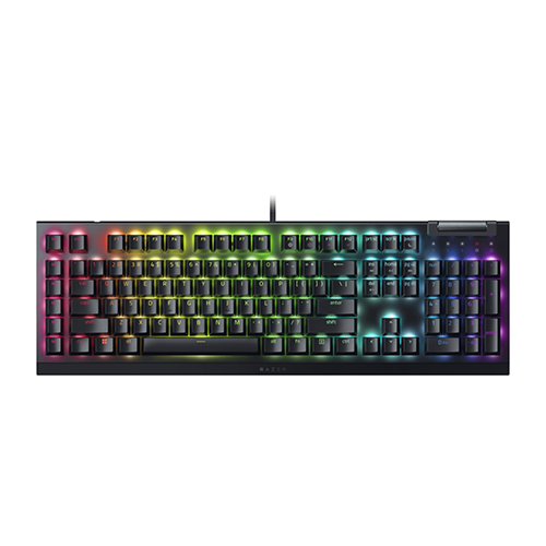 მექანიკური კლავიატურა - Razer BlackWidow V4 X RGB Yellow Switch EN Black