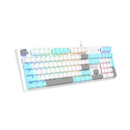 მექანიკური კლავიატურა - A4Tech Bloody S520N BLMS Blue Switch Ice White