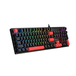 მექანიკური კლავიატურა - A4Tech Bloody S520N Red Plus Switch Fire Black