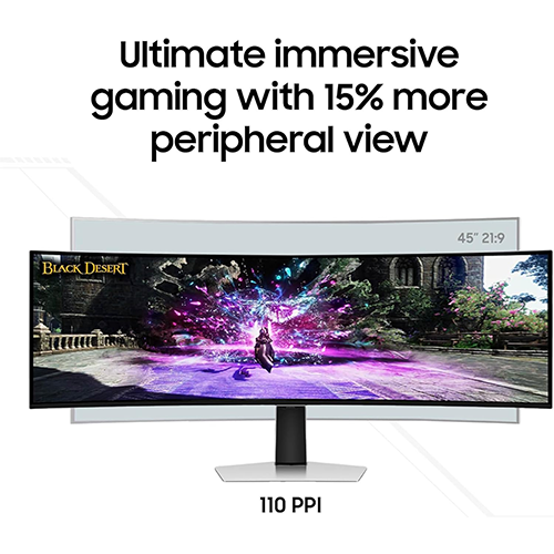 რკალური მონიტორი - Samsung Odyssey G9 LS49DG932SIXCI - 49 Inch / DQHD / OLED / 240 Hz / 0.03 Ms